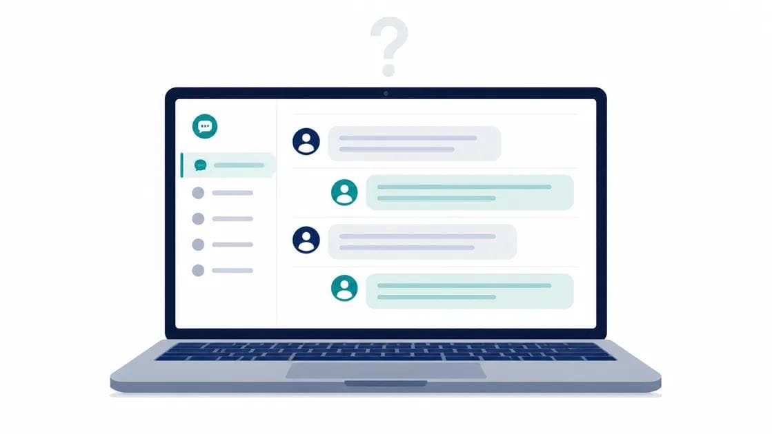 Illustration of a Canvas LMS discussion board next to a question mark over an AI detection icon