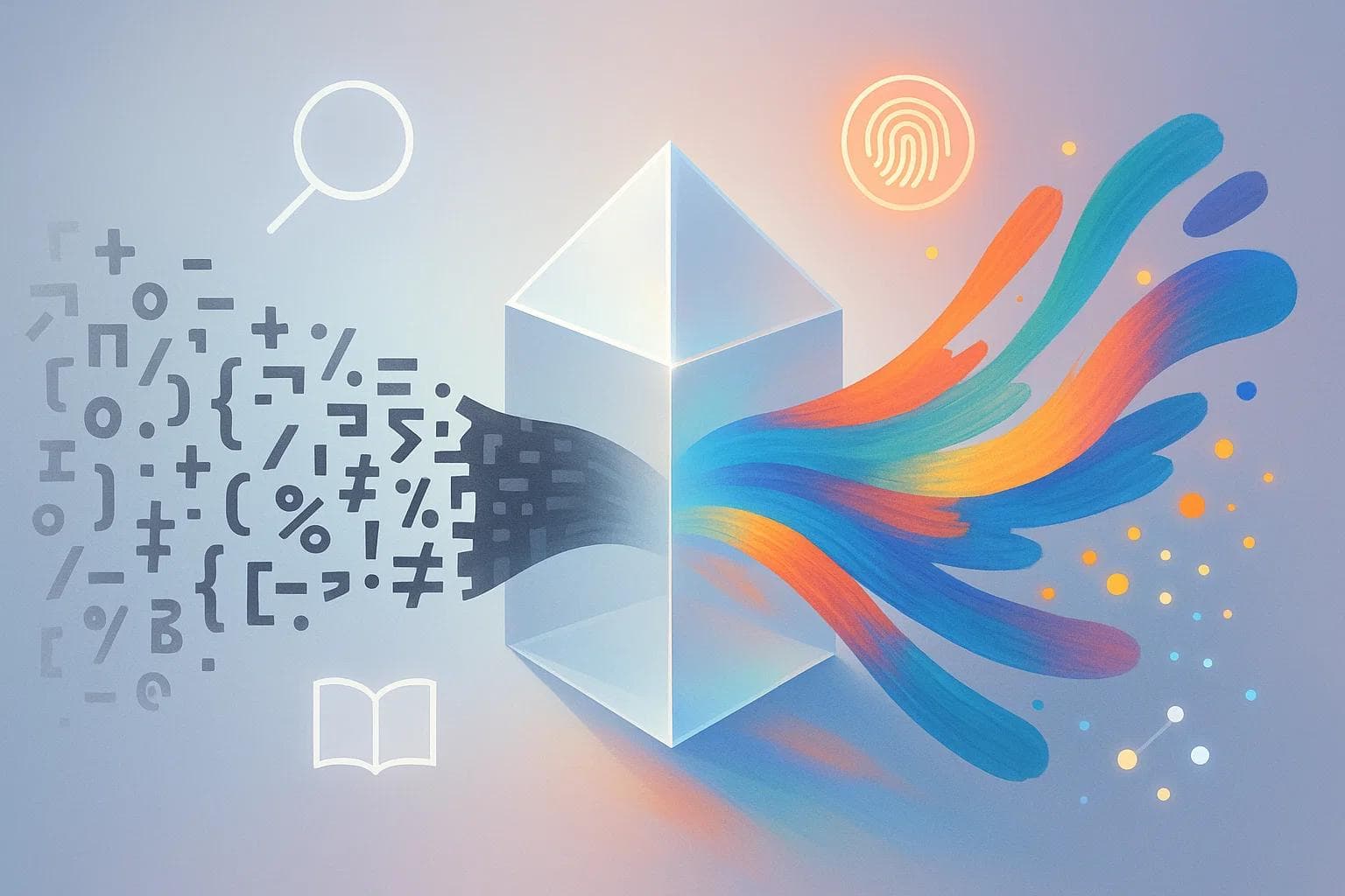 Illustration of an AI interface assisting a writer to refine text, making content more human and engaging for improved SEO performance.
